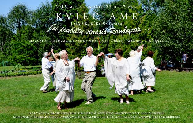 senjorų kūrybos vakaras