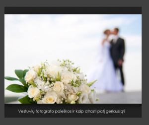 Vestuvių fotografė