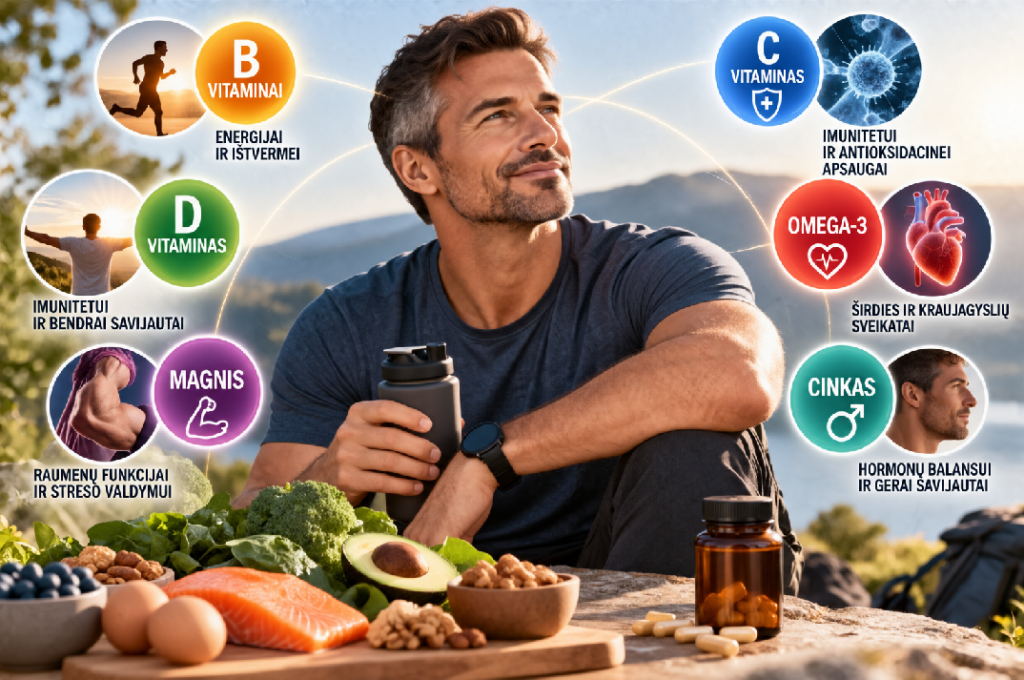 Vitaminai vyrams papildai